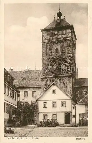AK / Ansichtskarte Bischofsheim_Rhoen Stadtturm Bischofsheim Rhoen