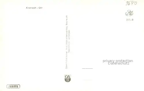 AK / Ansichtskarte Kronach_Oberfranken Stadt und Festung Kronach Oberfranken