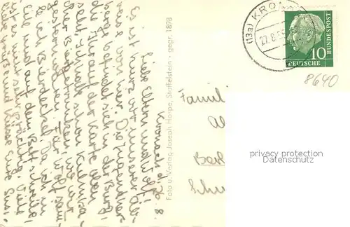 AK / Ansichtskarte Kronach_Oberfranken Panorama Lucas Cranach Selbstbildnis Kronach Oberfranken