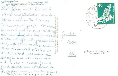 AK / Ansichtskarte Ludwigsstadt Ortsansicht Ludwigsstadt