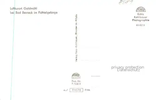 AK / Ansichtskarte Goldmuehl_Fichtelgebirge Panorama Goldmuehl Fichtelgebirge