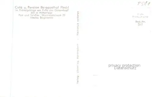 AK / Ansichtskarte Fleckl Berggasthof Fleckl Fleckl