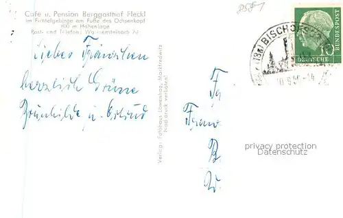 AK / Ansichtskarte Fleckl Berggasthof Fleckl Fleckl