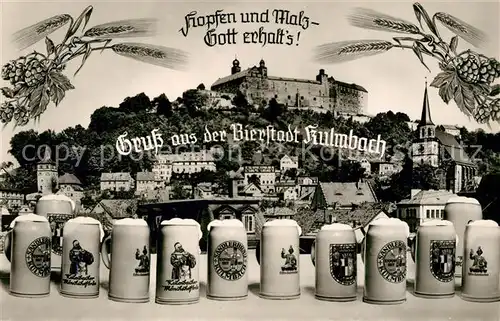 AK / Ansichtskarte Kulmbach Stadt und Schloss Kulmbach