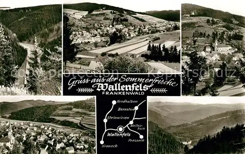 AK / Ansichtskarte Wallenfels_Oberfranken Panorama Teilansichten Wallenfels_Oberfranken