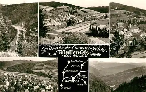 AK / Ansichtskarte Wallenfels_Oberfranken Panorama Teilansichten Wallenfels_Oberfranken