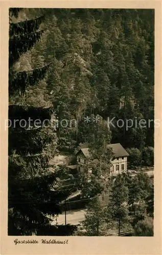 AK / Ansichtskarte Kirnitzschtal Gaststaette Waldhaeusl Kirnitzschtal