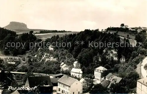 AK / Ansichtskarte Porschdorf mit dem Lilienstein Porschdorf