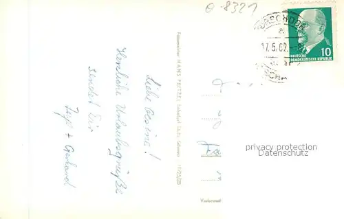 AK / Ansichtskarte Porschdorf mit dem Lilienstein Porschdorf