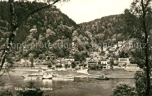 AK / Ansichtskarte Schmilka Elbepartie  Schmilka