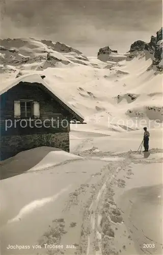AK / Ansichtskarte Ski Langlauf Jochpass Tr?bsee  