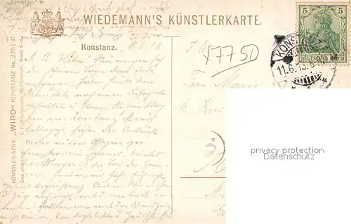 AK / Ansichtskarte Verlag_Wiedemann_WIRO_Nr. 2397 A Konstanz  