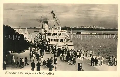 AK / Ansichtskarte Motorschiffe Konstanz Hafen  