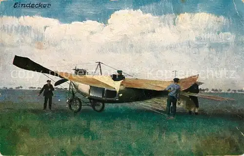 AK / Ansichtskarte Flugzeuge_Zivil Eindecker  