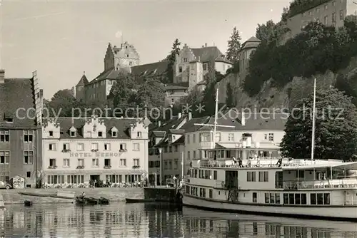 AK / Ansichtskarte Motorschiffe Hotel Seehof Meersburg Hafen 