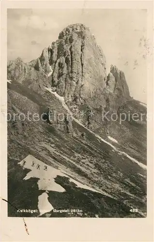 AK / Ansichtskarte Bergsteigen_Klettern Kalkk?gel Hoher Burgstall  