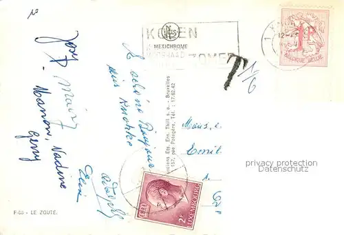 AK / Ansichtskarte Le_Zoute Strand Promenade Kirche Minigolf Le_Zoute