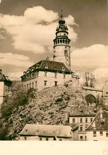 AK / Ansichtskarte Cesky_Krumlov Zamecku vez Schlossturm Cesky Krumlov