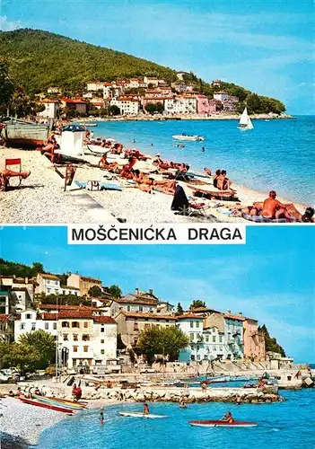 AK / Ansichtskarte Moscenicka_Draga_Kroatien Strand Kueste Moscenicka_Draga_Kroatien