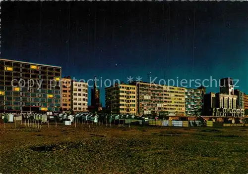 AK / Ansichtskarte Blankenberge Strand en dijk bij nacht Strandpromenade Blankenberge