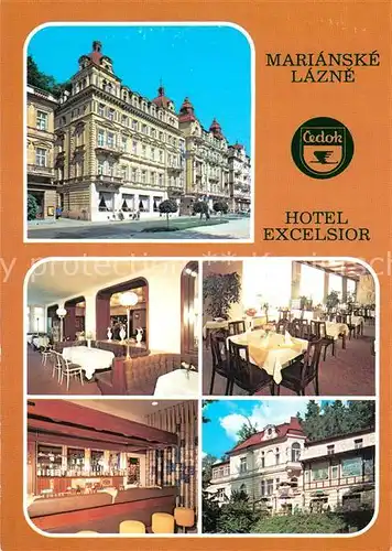AK / Ansichtskarte Marianske_Lazne Hotel Excelsior Restaurant Bar Marianske_Lazne