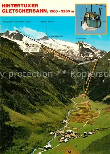 AK / Ansichtskarte Hintertux_Zillertal Sommer  und Winterkurort Sommerskigebiet Tuxer Ferner Zillertaler Alpen Fliegeraufnahme Hintertux_Zillertal