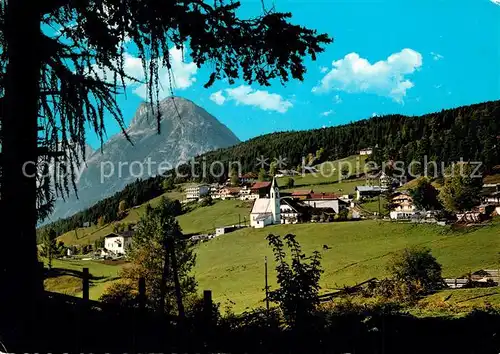 AK / Ansichtskarte Moesern Panorama Blick gegen Hohe Munde Mieminger Kette Moesern