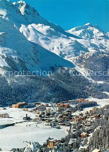 AK / Ansichtskarte St_Moritz_Bad_GR Winterpanorama Alpen St_Moritz_Bad_GR