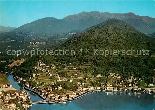 AK / Ansichtskarte Ponte_Tresa_Lago_di_Lugano Il Ticino pittoresco veduta aerea Ponte_Tresa