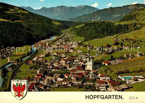 AK / Ansichtskarte Hopfgarten_Brixental Alpenpanorama Fliegeraufnahme Hopfgarten Brixental