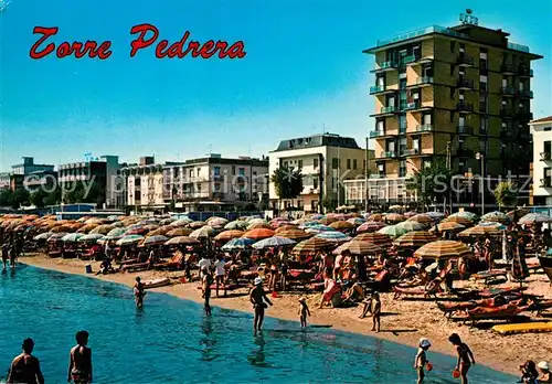 AK / Ansichtskarte Torre_Pedrera Spiaggia e Alberghi Strand und Hotels Torre Pedrera
