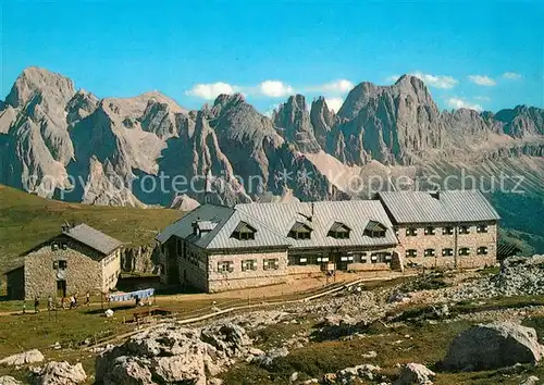 AK / Ansichtskarte Schlernhaus Berghaus Dolomiten Schlernhaus