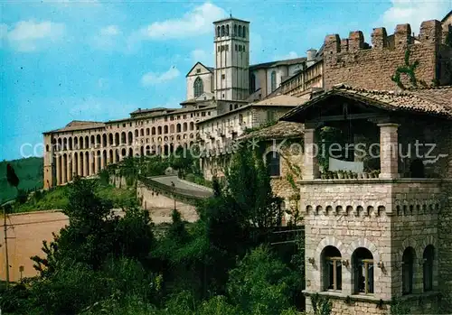 AK / Ansichtskarte Assisi_Umbria Basilica di San Francesco Sacro Convento Basilika Heiliges Kloster Assisi Umbria