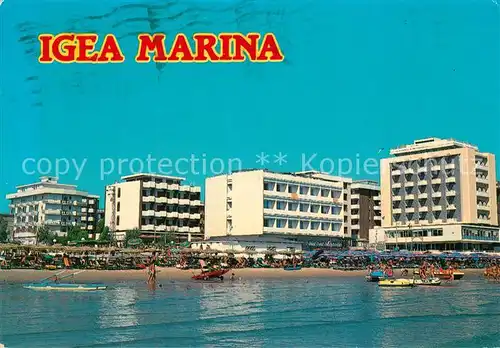 AK / Ansichtskarte Igea_Marina Spiaggia e alberghi Strand und Hotels Igea Marina