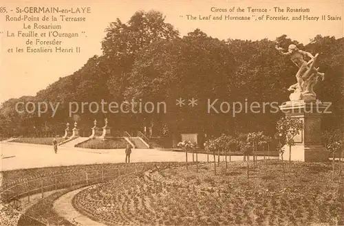 AK / Ansichtskarte Saint Germain en Laye Rond Point de la Terrasse Rosarium Escalier Henri II Saint Germain en Laye