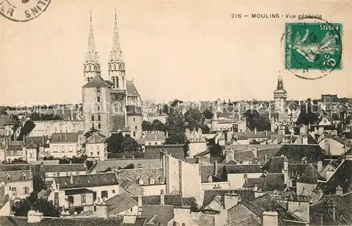 AK / Ansichtskarte Moulins_Allier Vue generale Moulins Allier