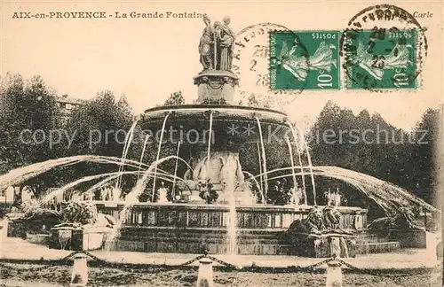 AK / Ansichtskarte Aix en Provence Grande Fontaine Aix en Provence