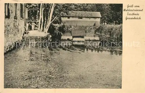 AK / Ansichtskarte Gravenbruch Waldrestaurant Forsthaus Gravenbruch