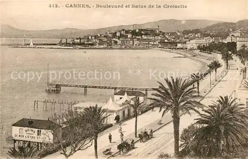 AK / Ansichtskarte Cannes_Alpes Maritimes Boulevard et Bains de la Croisette Cannes Alpes Maritimes