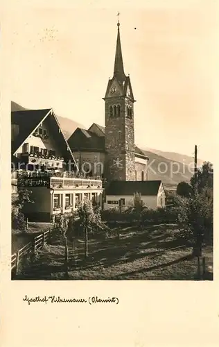 AK / Ansichtskarte Niedernzell Kirche und Gasthaus Hilzensauer Niedernzell