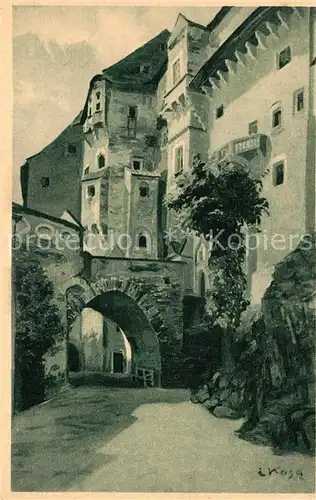 AK / Ansichtskarte Pernstein Hrad Burg Pernstein