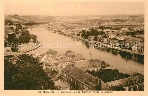 AK / Ansichtskarte Namur_sur_Meuse Meuse Confluent de la Sambre Namur_sur_Meuse