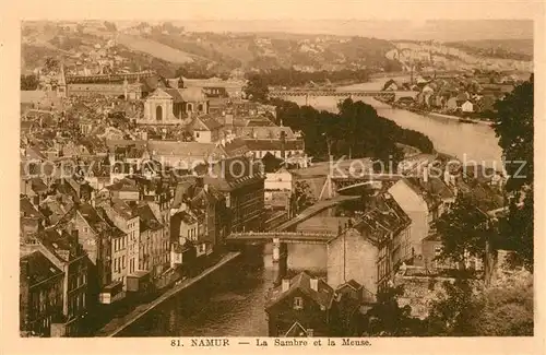 AK / Ansichtskarte Namur_sur_Meuse La Sambre et la Meuse Namur_sur_Meuse