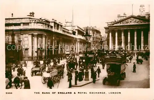 AK / Ansichtskarte London Bank of England Royal Exchange London