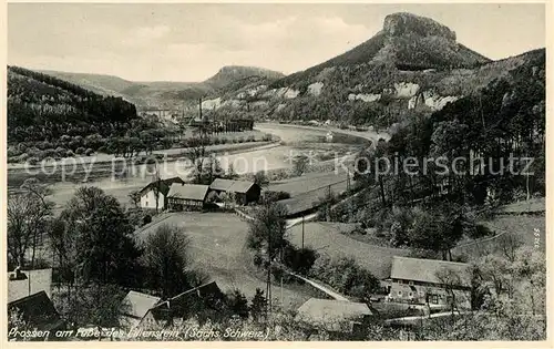 AK / Ansichtskarte Prossen mit Lilienstein Prossen