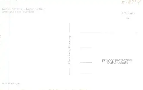 AK / Ansichtskarte Rathen_Saechsische Schweiz Amselgrund mit Talwaechter Rathen Saechsische Schweiz