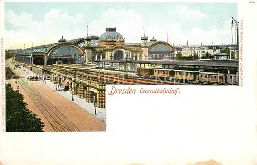 AK / Ansichtskarte Dresden Centralbahnhof Dresden