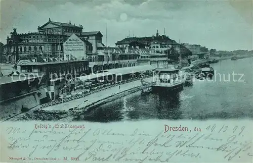 AK / Ansichtskarte Dresden Helbigs Etablissement Dresden