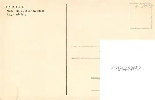 AK / Ansichtskarte Dresden Neustadt mit Augustbruecke Dresden