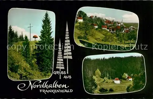 AK / Ansichtskarte Nordhalben Gipfelkreuz Panorama Nordhalben
